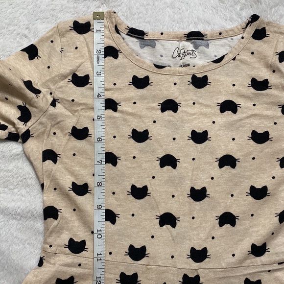 City Streets cat print dress (M 10/12) - Picture 10 of 11